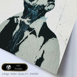 Nacnic Set of 6 posters Stencil Graffiti, Street Art Full Of Color. Mural Claim Design illustration to decorate the walls of home. Rooms office shop. A3 & A4 size. Frameless.