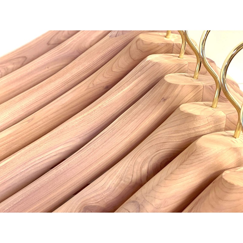 Cedar Elements 6PK Business Suit Wide Coat Hangers