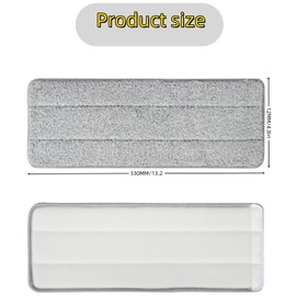 Mop Replacement Pads,6 Pack 13" X 4.9" Microfiber Flat Mop Pads Flat Mop Pads Washable Microfiber, Reusable Floor Mop Pads, Compatible with Joymoop Mop
