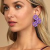 EVER FAITH Boho Flower Earrings, Large Statement Daisy Earrings for
