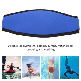 Alomejor Diving Slap Strap Diving Mask Strap Cover Underwater Snorkeling Cover Scuba Long Hair Wrapper Protector(Blue)