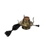 B&P Lamp® #2 Electric Burner Antique Brass Plated with Black