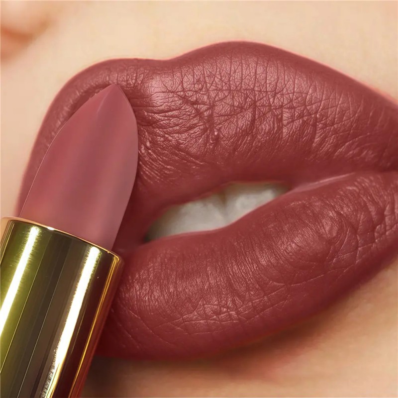 Clásico Mate Perolado Labial Set Duradero Resistente Al Agua