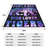 Tiger Blanket Just A Girl Who Loves Tigers Fleece Throw