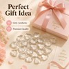 Keyboard Bubbles for Long Nails, 60 Pcs Clear Raised Heart