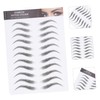 Vaguelly 12sheets False Eyebrows Cosmetics Instant Full Natural Brows Eyebrow