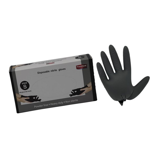 TOPMED ETS Nitrile Gloves Disposable Extra Strength Gloves Powder-Free Latex-Free,