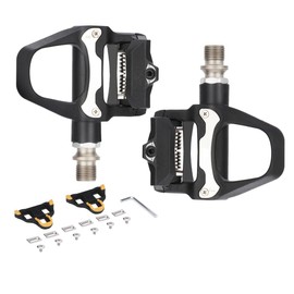 HOUSON Bicycle Pedals, Nylon Bike Pedals, Road Bike Pedals, Chrome-Moly Steel Axle Compatible with SPD Grip Cycling Cleats for Efficient Pedaling