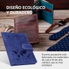 Fundas de Pasaporte con Bloqueo RFID, Porta Pasaporte de Cuero