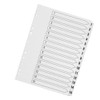 Q-Connect 1-15 Index Multi-Punched Reinforced Board Clear Tab A4 White
