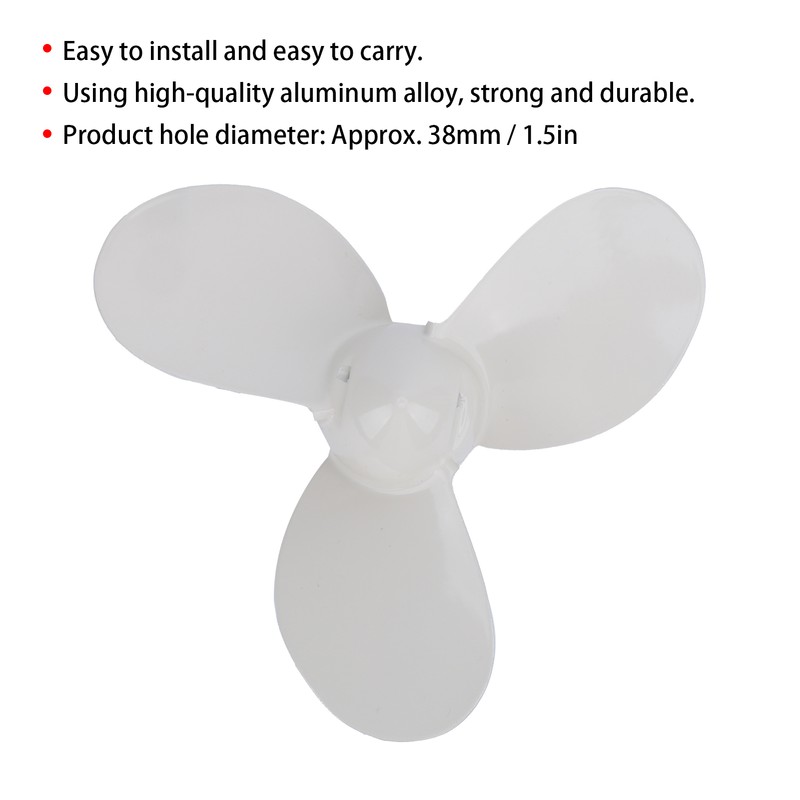 Mariner Aluminum Alloy White Outboard Propeller 3 Blades for 7‑1/4X5‑A