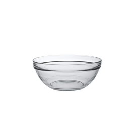 Duralex Glass Stackable Mixing Bowls/Prep Bowls Set of 6,Clear. 32¾ oz./ 6.75"