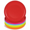 PLASKIDY Kids Plates Set of 12 - Toddler Plastic Dinner