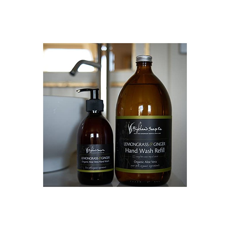 The Highland Soap Company Lemongrass & Ginger Liquid Soap 300
