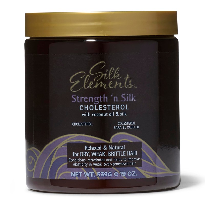 Silk Elements Mega Cholesterol Conditioning Treatment, Deep Conditioning, Strengthens Hair,