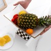 Porlien Checker Fruit Bowl with Stand