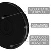 Clara Coffee Wall Mount Invisible Black The Bracket is Suitable