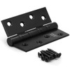 YAGU 3 Pack 4'' Door Hinges Brushed Black 4 x