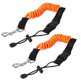 POFET 2 x 140 cm / 55 inch kayak paddle lead fishing rod coiled cord holder kayaking canoeing boating surf accessories