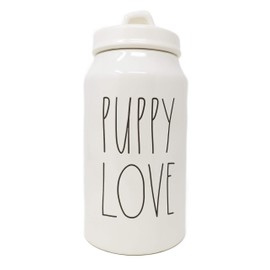 Rae Dunn by Magenta Puppy Love Ceramic LL Pet Dog Canister