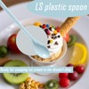 Pack of 5 Plastic Spoons, Plastic Egg Spoons, Long, Plastic,