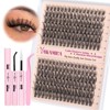 Yawamica Yawamica Natural Lash Clusters Kit Wispy Eyelash Clusters DIY
