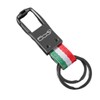 Italy Keyring with Fiat Logos, Accessories for Fiat 500C Accessories,