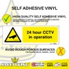 SAFETYKING® 4 PCS CCTV STICKER (HORIZONTAL) CCTV Sign Security Sticker