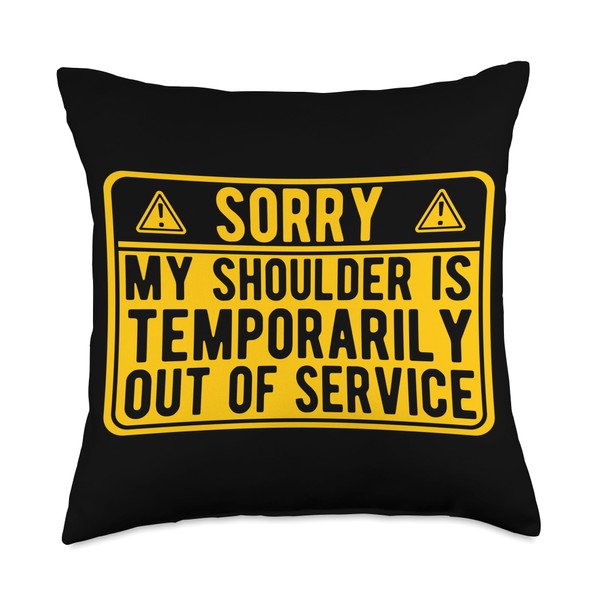 Shoulder Surgery Recovery Shoulder Arthroscopy Survivor Throw Pillow