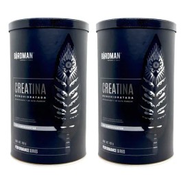 Creatina Monohidratada Pura 2 Botes De 450g 180 Serv Birdman Sin Sabor                                                                                