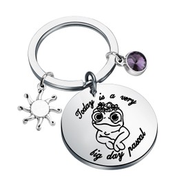 MYSOMY Rapunzel Pascal Keychain Pascal Lover Gifts Today Is a Very Big Day Pascal Jewelry Tangled Pascal Merchandise (very big UK)