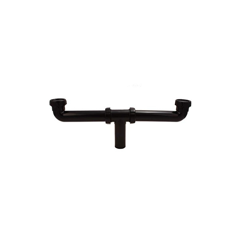 1-1/2" PVC Center Outlet Waste For Kitchen Double Bowl Sink,