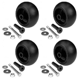 For Exmark 4PK 10301 Deck Wheel Kit W/Hardware Compatible With Exmark 103-7363, 109-9011