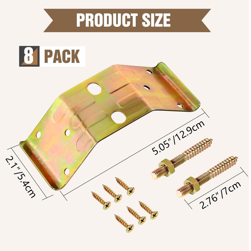 Pisman Table Leg Corner Bracket Set of 4 Includes Screws