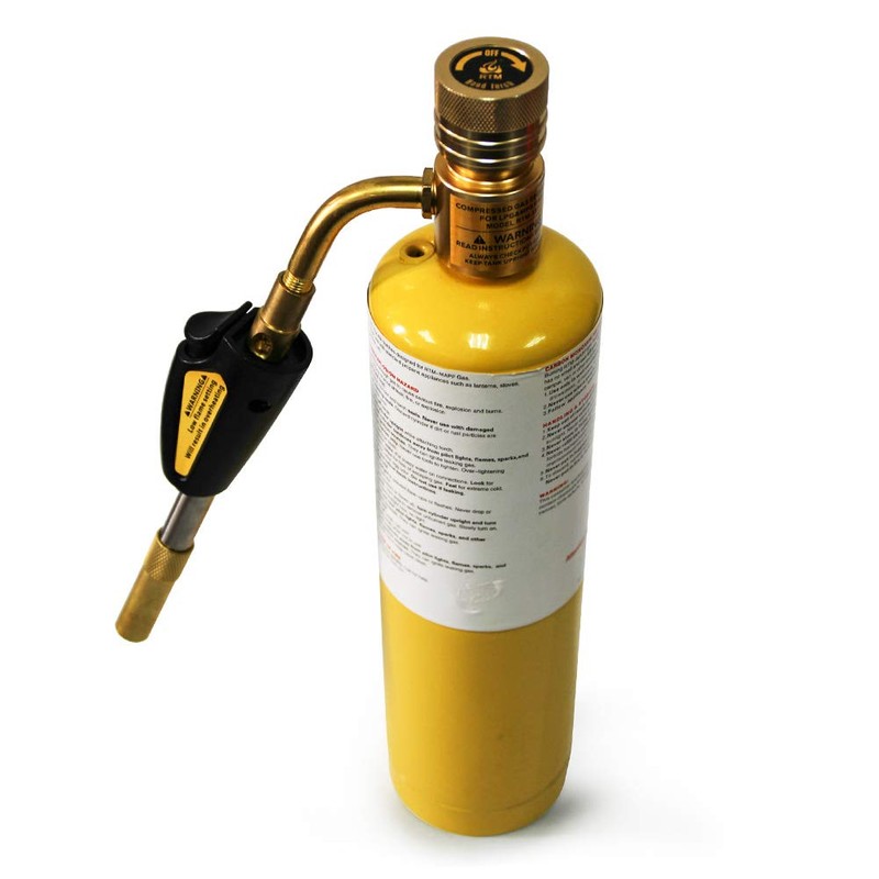 QWORK Torch Tips, Swirl, Compatible with MAP-Pro/LP Gas, Self Lighting,