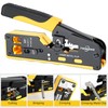 RJ45 Crimp Tool Kit Pass Through Ethernet Crimper Kit Cat5