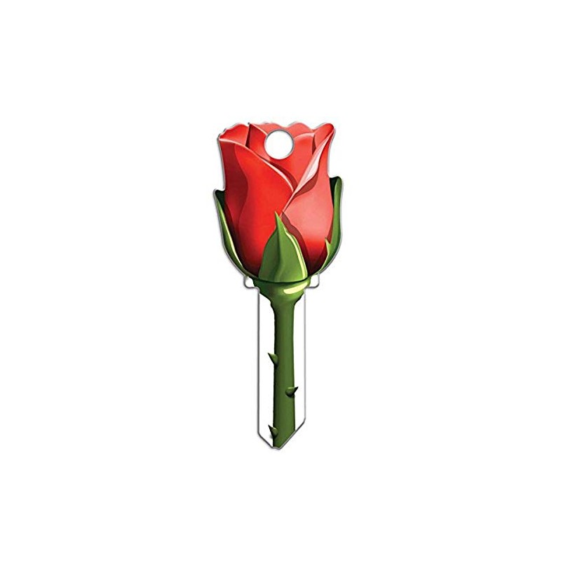 Lucky Line Key Shapes, Rose, House Key Blank SC1, 1