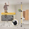 MOETER Upgraded 13.8Ft./4.2M Telescoping Laser Level Tripod with Level Bubble