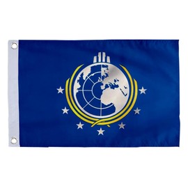 Small Flag Double Sided Super Earth Flag- 12" X 18" Inch Boat Motorcycle Yacht Boat Bike Car Flag with 2 Brass Grommets