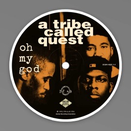 Pixelz & Ink A TRIBE CALLED QUEST |Oh My God 12" Vinyl Sticker | 90s Hip-Hop/Rap