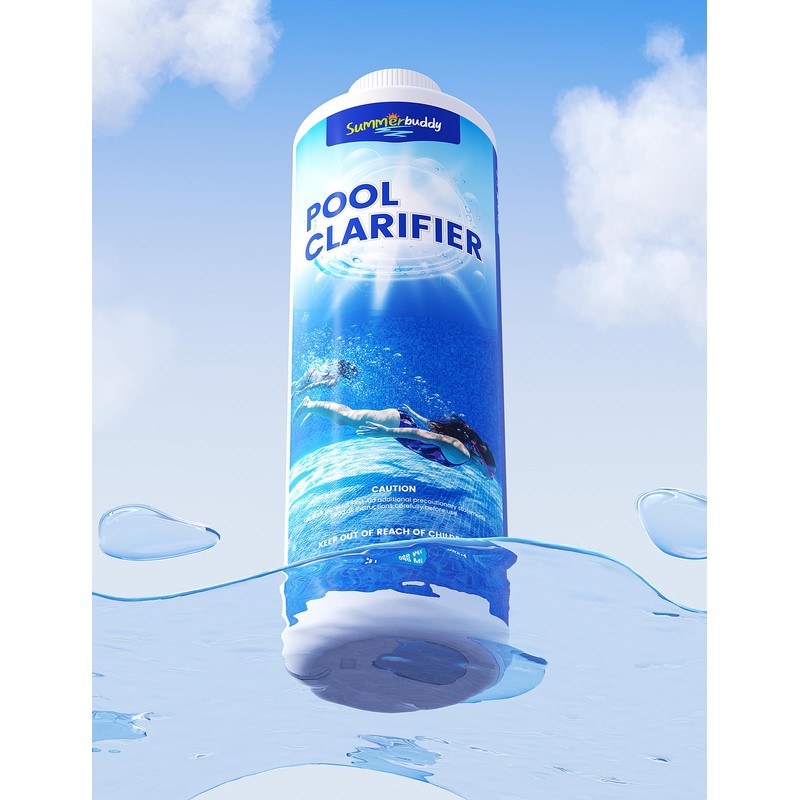SUMMERBUDDY Pool Clarifier for Above Ground Pools and Inground Pool,