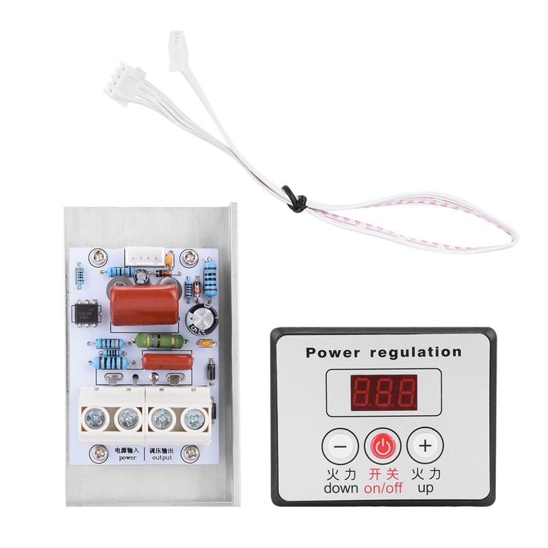 10000W SCR Digital Voltage Regulator Speed Control Dimmer Thermostat AC
