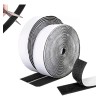 Cierre Adherente Autoadhesiva Gancho Y Felpa 10m Negro Nylon Reutilizable