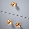 MAXWOLF Single Hole Star Crystal Cabinet Knobs - Premium Brass