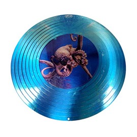 WorldaWhirl Whirligig 3D Wind Spinner Octopus Ocean Kinetic Twister Home Decor Stainless Steel (12 Inch)