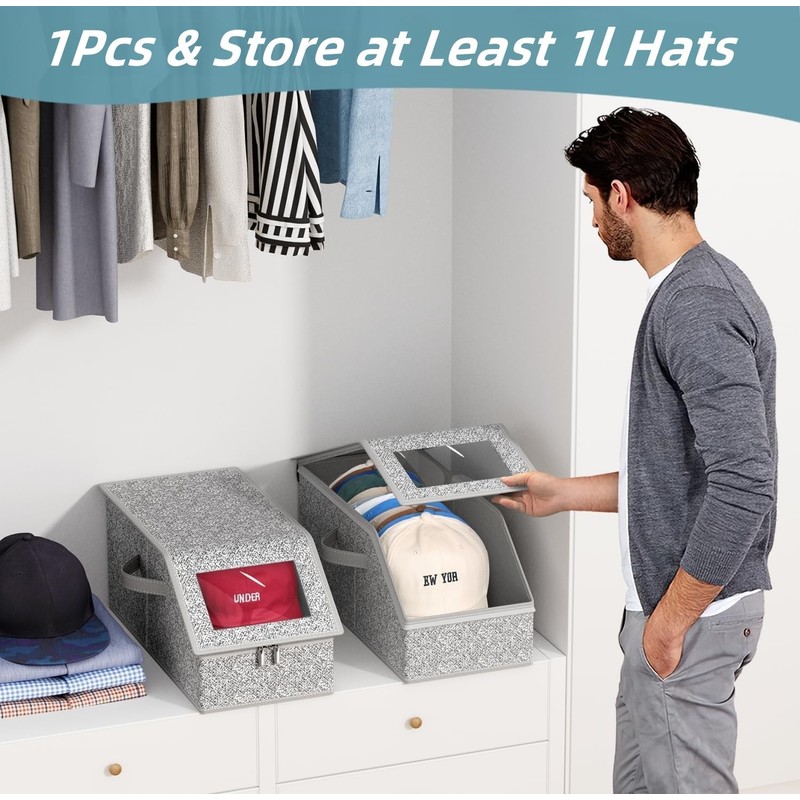 1 PCS Stackable Hat Storage for Baseball Caps, Holds up