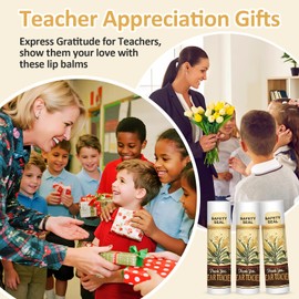 Teacher Appreciation Gifts for Women, Teacher Gifts Lip Balm Bulk 60 Pack, Student Teacher Goodbye Gifts, Back to School Gift, End of Year Teacher Gifts, Teachers Day Gifts