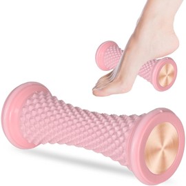 Rodillo de Masaje para Pies, Masajeador de Pies para Fascitis Plantar, Alivio del Dolor de Arco y Talón, Herramienta de Terapia de Tejido Profundo, Regalo para Relajación y Fitness (Rosa)