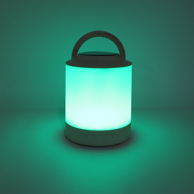 Solar Camping Lantern PP ABS Warm Light RGB Portable Hanging