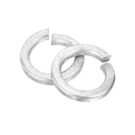 sourcing map 5/8" Split Lock Washer, 15Pcs Carbon Steel Spring Lock Washers Metal Split Ring Washer for Screw Bolts Machinery Gray